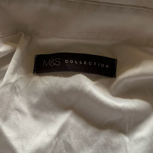 M&S shirt with short sleeves white like new, size S