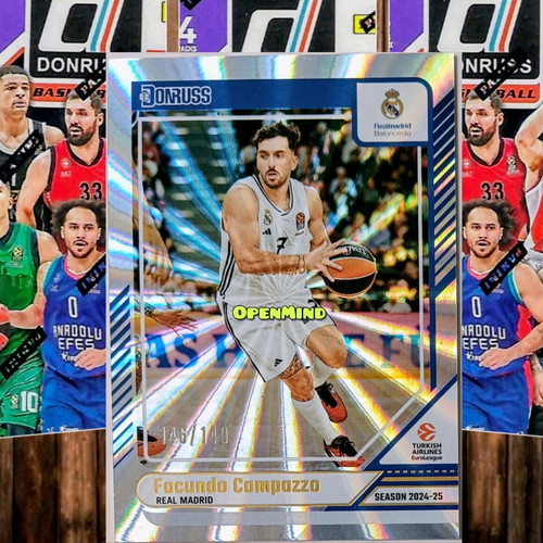 Campazzo Holo Lazer Numbered /149 Card Real Madrid Donruss Euroleague 2024-25 new