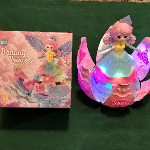Dancing Princess interactive toy with LED lights and music