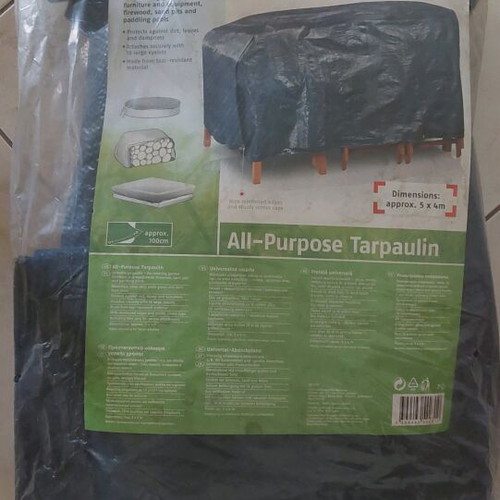 Furniture cover 5x4 meters dark green new