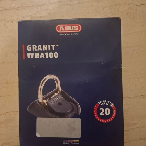 Abus WBA 100 ground ring new for motorcycle or car locking