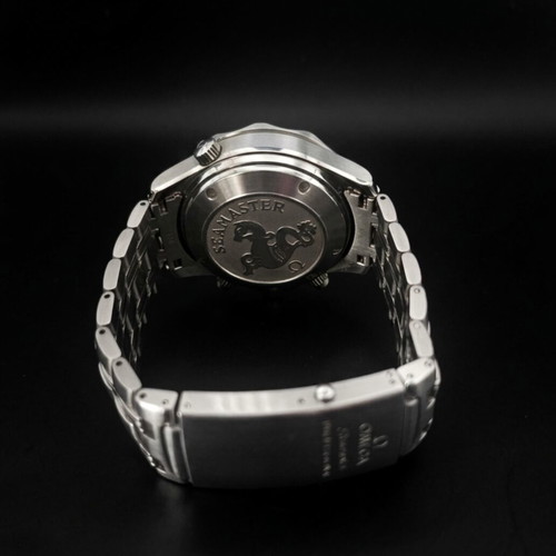Omega Seamaster Diver 300M Chronograph watch like new, black and silver