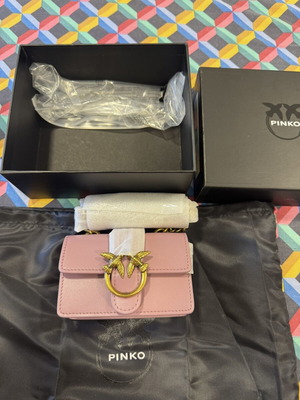 Pinko Love Mini Icon Simply Cl shoulder bag, pink Iris