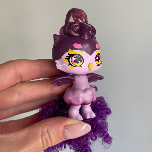Mattel Cloudees mini cloud pet figure purple owl used