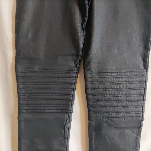 BSB fitted pants used, black, leatherette, size S