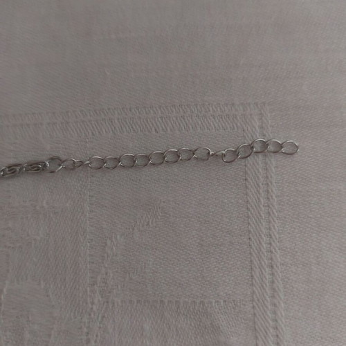 Bracelet from stainless steel like new, silver color, length 17+5 cm