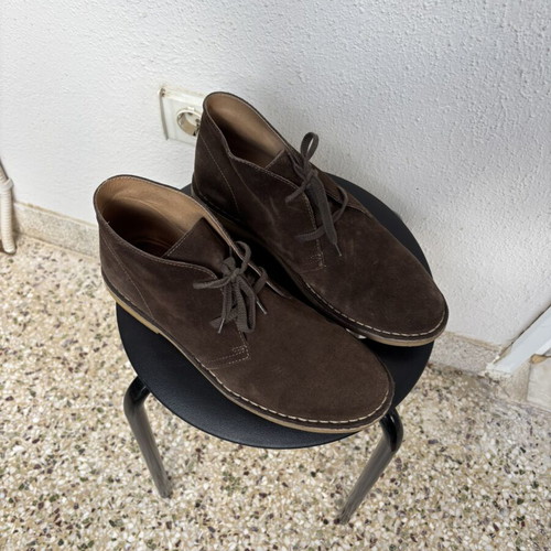 Docksteps men's brown leather ankle boots used, size 42