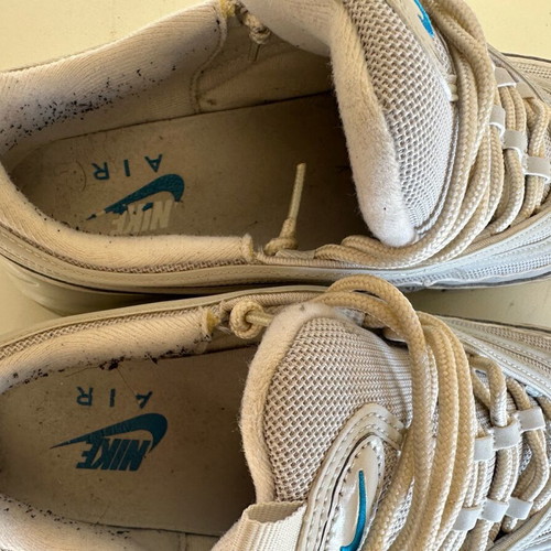 Nike Air Max 44.5 athletic shoes like new, white with blue