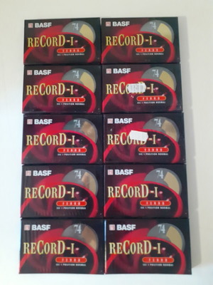 BASF Record-I 74 audio cassette, sealed set
