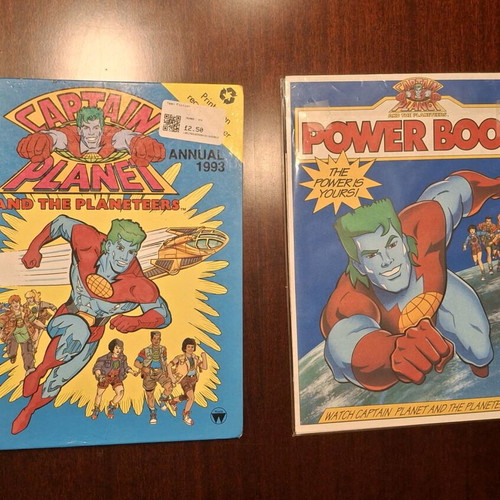 Captain Planet Annual 1993 and Power Book set like new