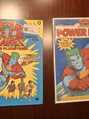 Captain Planet Annual 1993 και Power Book σετ με αναδιπλούμενο παιχνίδι