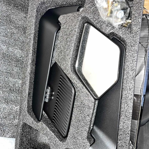 Motorcycle mirrors with screws and caps new condition