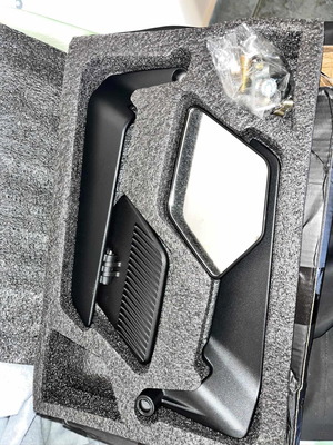Motorcycle mirrors with screws and caps new condition