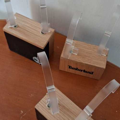 Timberland watch stands like new, set of three, black and beige