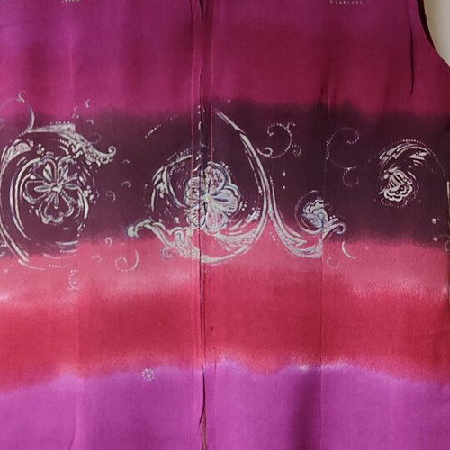 Sisan Couture maxi dress like new, size 2, deep burgundy and fuchsia