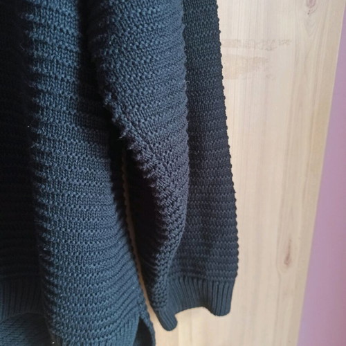 Black blouse used with back opening, size L to 2XL