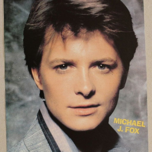 Michael J Fox Poster from Manina Magazine like new