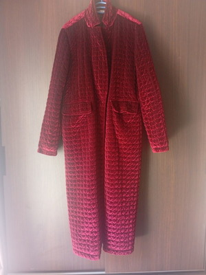 Zara women's coat bordeaux like new, size L