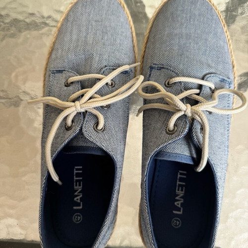 Lanetti shoes size 42 blue like new