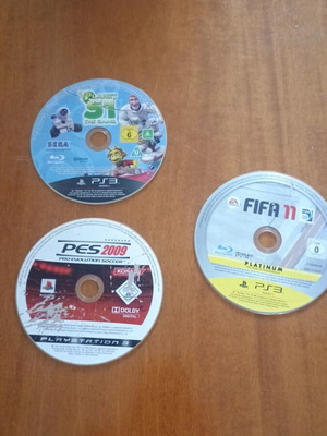 PS3 games used, pack of 3 without cases