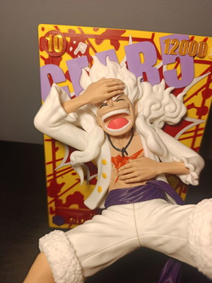 One Piece Luffy Gear 5 3D πόστερ με βάση