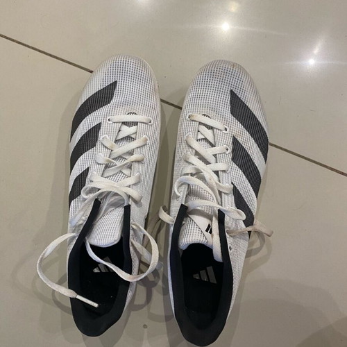 Adidas Track Shoes with Spikes like new, size 38.5, black and white