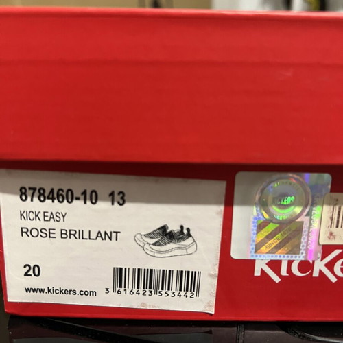 Kickers shoes for girls no20 like new, rose gold soft