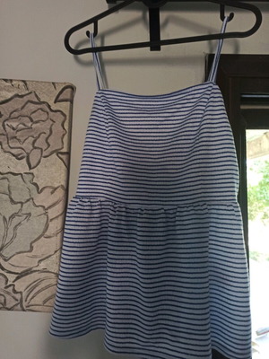Sinsay top new, size M, white and blue