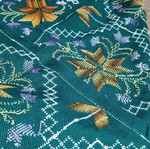 Vintage embroidered hand-stitched square new, 0.75x0.75 m