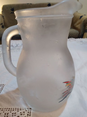 Glass pitcher 0.8 L new