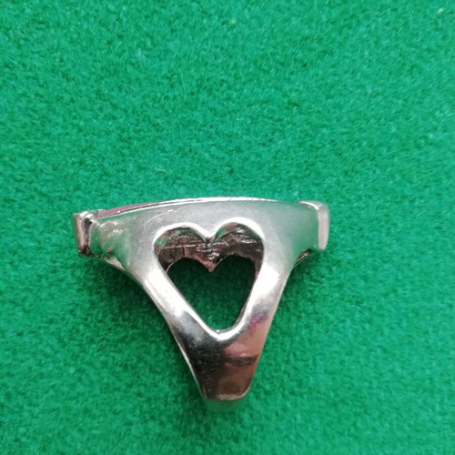 Monopetro ring stainless steel with pink semi-precious stone new