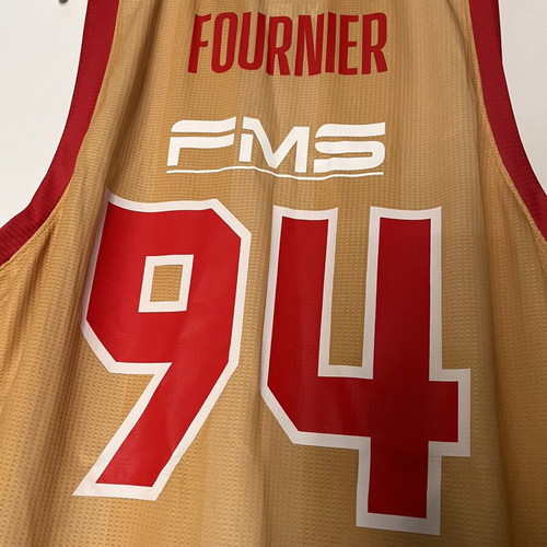 Olympiacos BC 100 Years EuroLeague Basketball Jersey No 94 Fournier like new