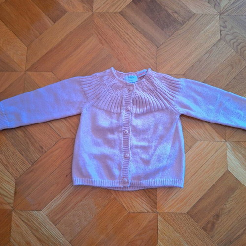 Mango baby cardigan like new, pink, size 80 for 9-12 months