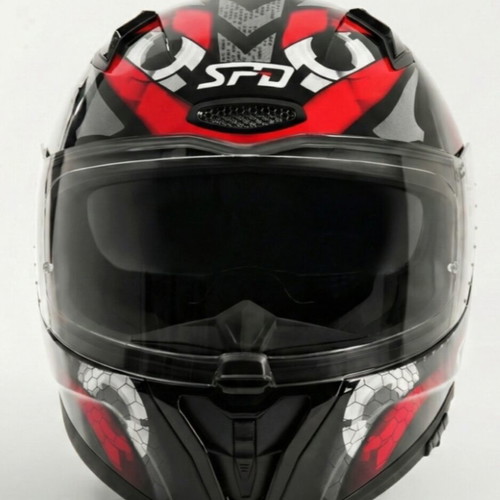 SPD 506 Terminator Full-Face Helmet new with internal visor