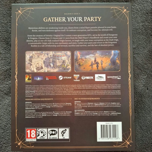 Baldurs Gate 3 Deluxe edition PC like new