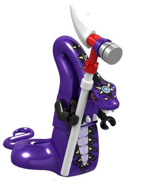 Pythor Chumsworth (Purple) figure new with stand and scepter