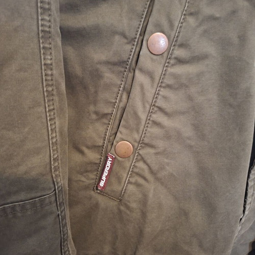 Superdry Military Parka size L like new, khaki
