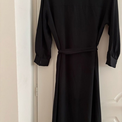 Long dress with belt Shein like new, black