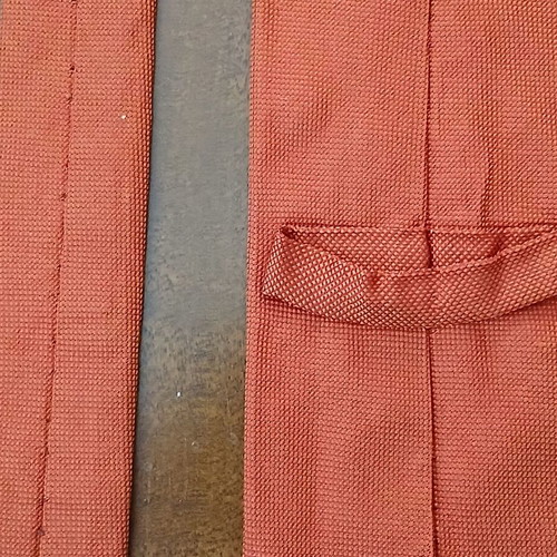 Tie used, Italian silk, brick red