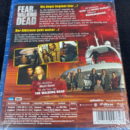 Fear the Walking Dead 1-2 Uncut Blu-ray New
