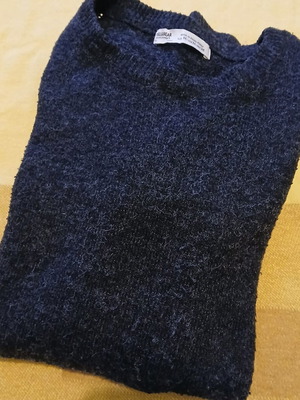 Μάλλινο πουλόβερ Pull & Bear μεταχειρισμένο, γκρι σκούρο, μέγεθος M