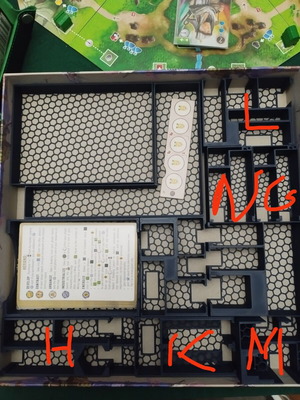 Nucleum 3D printed insert for board game custom orders