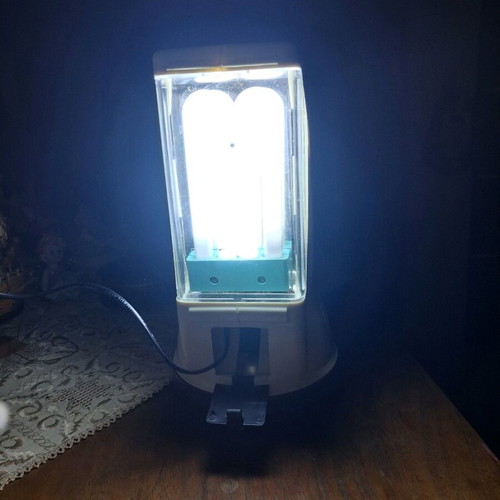 Teping 2 in 1 fluorescent lamp with lens vintage like new, beige