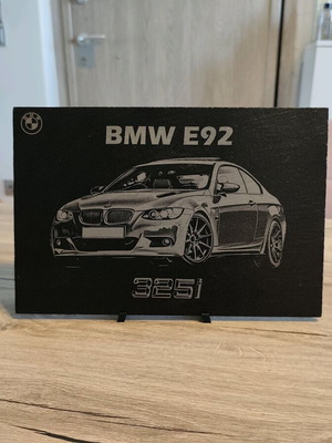 BMW E92 325i διακοσμητική πλάκα γρανίτη με χάραξη καινούργιο