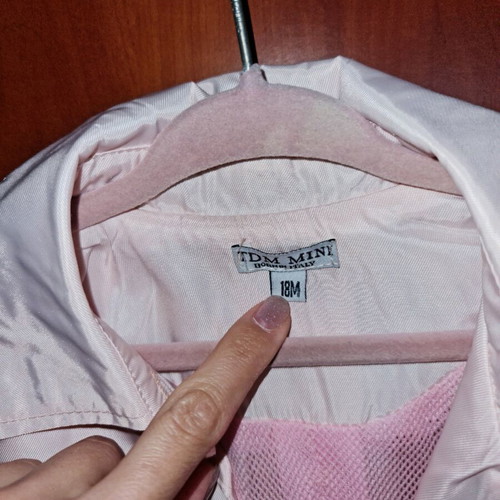 Baby trench coat 18 months pink like new