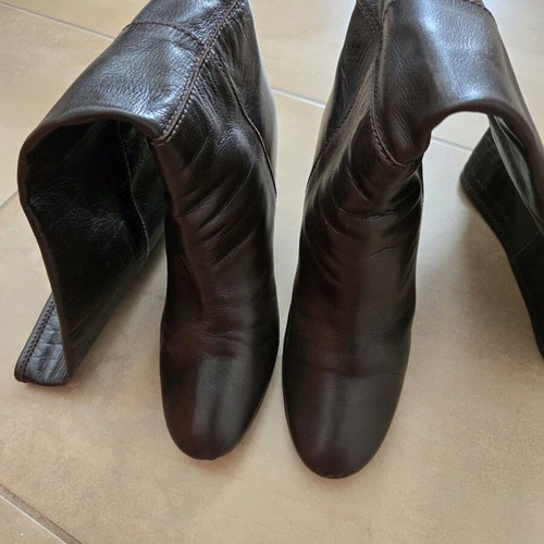 Fornarina tall leather boots used, brown, size 37