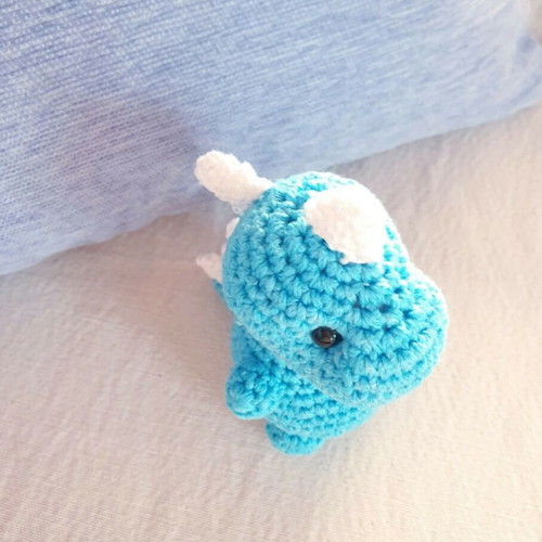 T Rex Dinosaur Crochet Handmade New, Turquoise