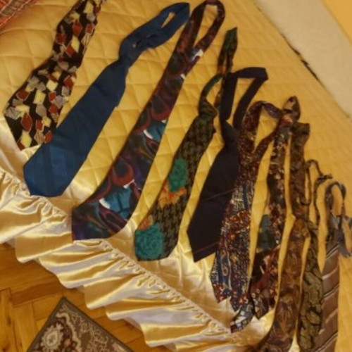 Retro ties used, set of 14 pieces