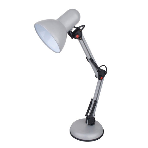 Desk lamp with adjustable arm for E27 socket in gray color Lucas new