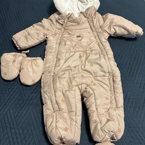 Mayoral Ecofriends Baby Jumpsuit like new, beige, 6-9 months